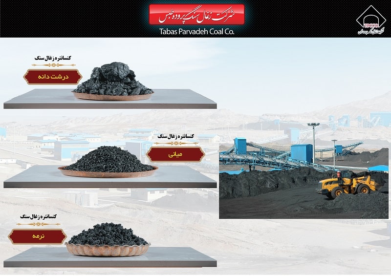 نمونه زغال شرکت زغال سنگ پروده طبس