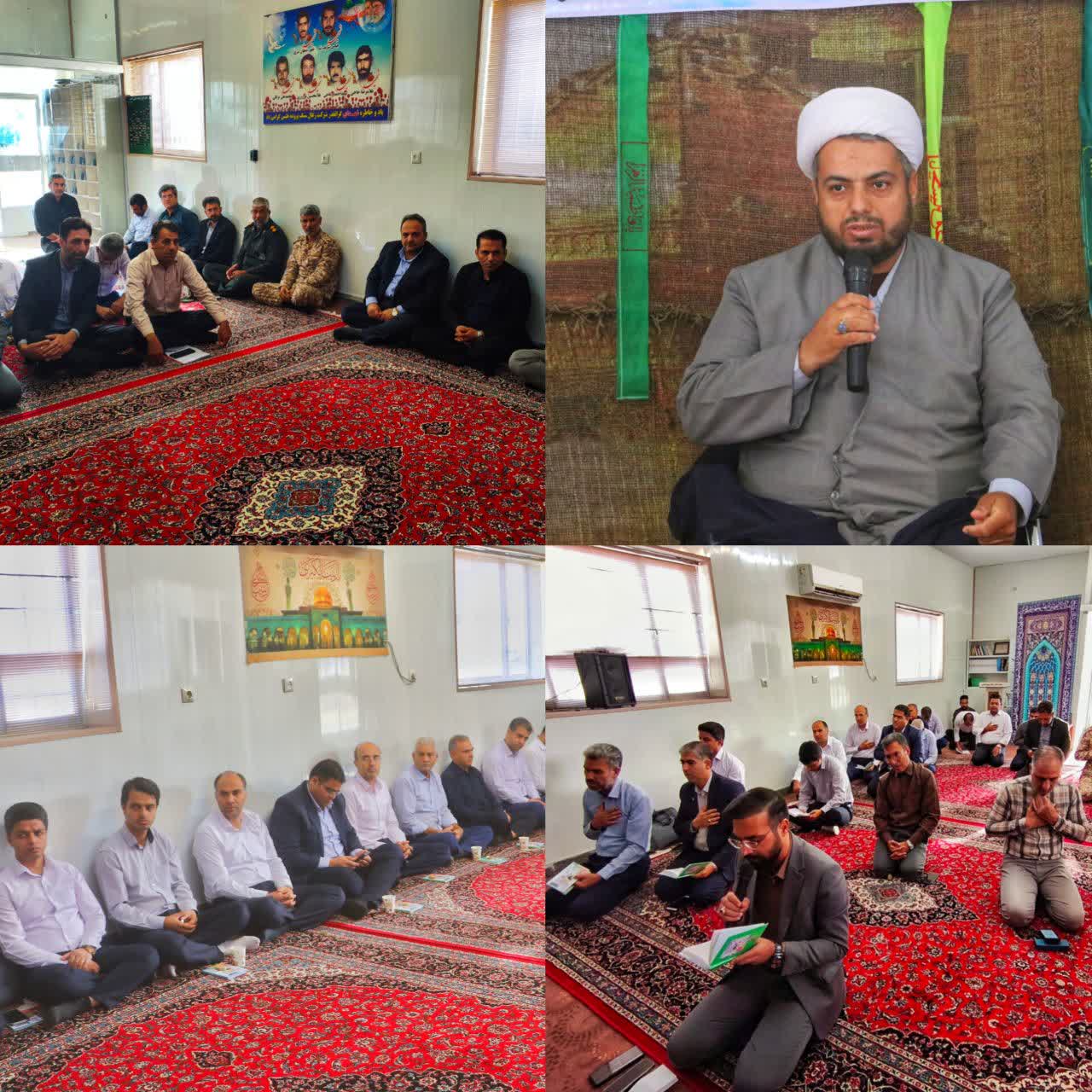 مراسم گرامیداشت هفته دفاع مقدس در کزغال برگزار شد.