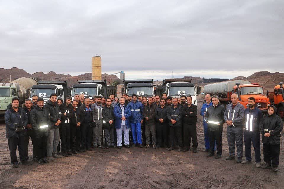 دیدار سرپرست کزغال با کارکنان واحد ترابری شرکت