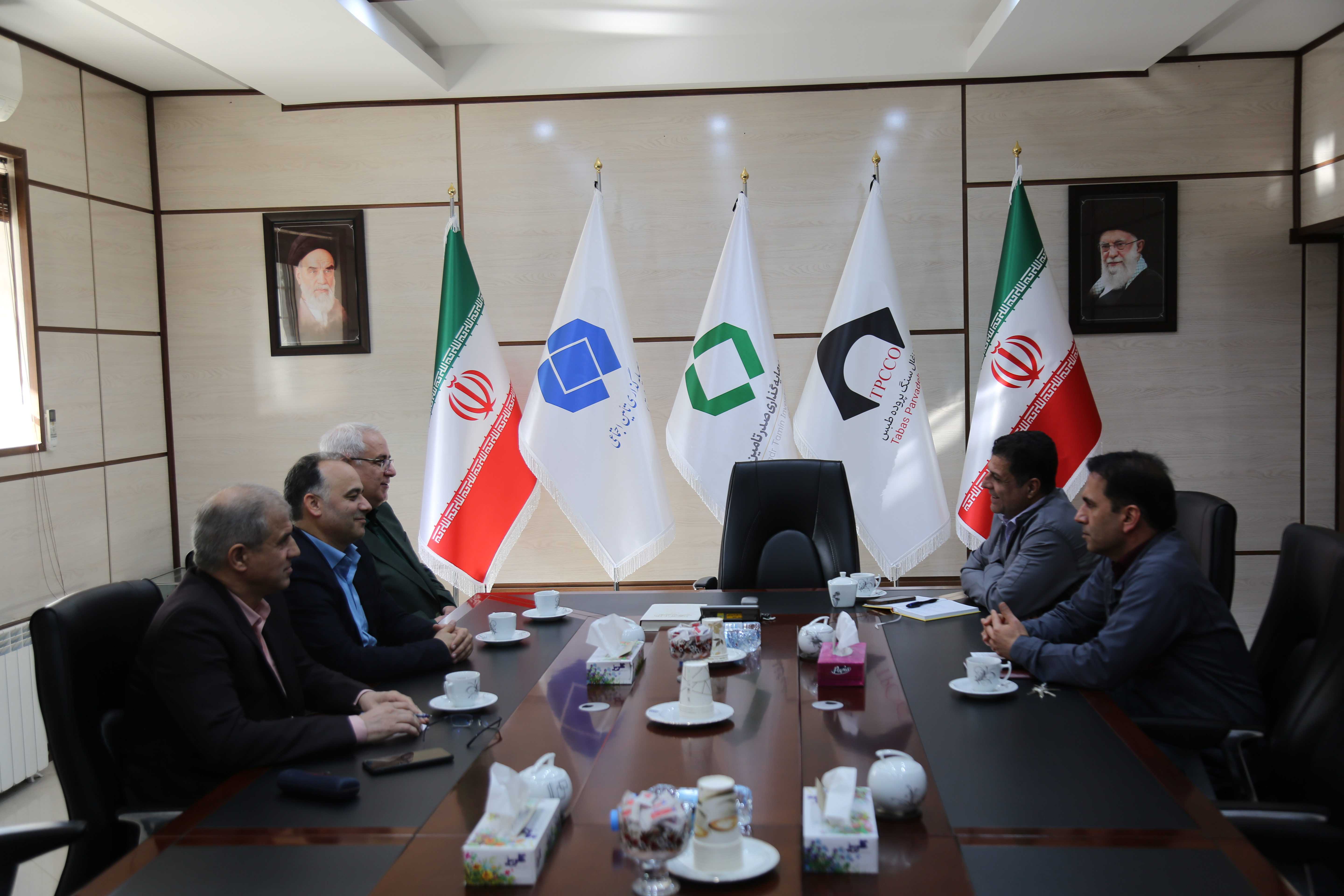 دیدار مدیر شعب بیمه ایران خراسان جنوبی با مدیرعامل کزغال