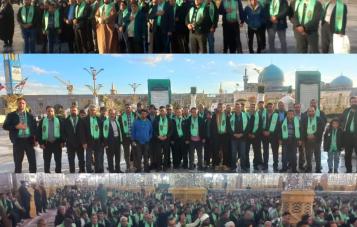 اعزام خانوادگی کارکنان کزغال به مشهد مقدس