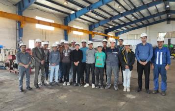 بازدید هنرجویان هنرستان شهید فاضل از معدن پروده