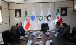 دیدار مدیر شعب بیمه ایران خراسان جنوبی با مدیرعامل کزغال